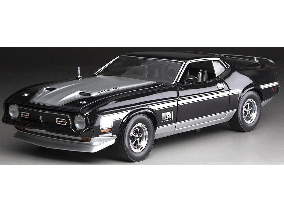 Ford Mustang Mach 1 1971 Raven Black 1:18 Scale Sun Star Diecast Model Car-Sun Star-Diecast Model Centre