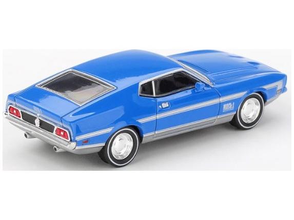 Ford Mustang Mach 1 Grabber Blue (LHD) 1:64 Scale Diecast Model Car – MINI GT-MINI GT-Diecast Model Centre
