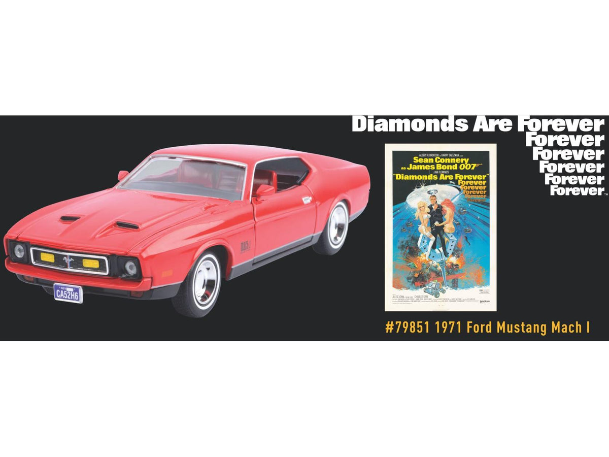 Ford Mustang Mach I 1971 Diamonds Are Forever 'James Bond 60th Anniversary' 1:24 Scale Diecast Car – Motormax-Motormax-Diecast Model Centre