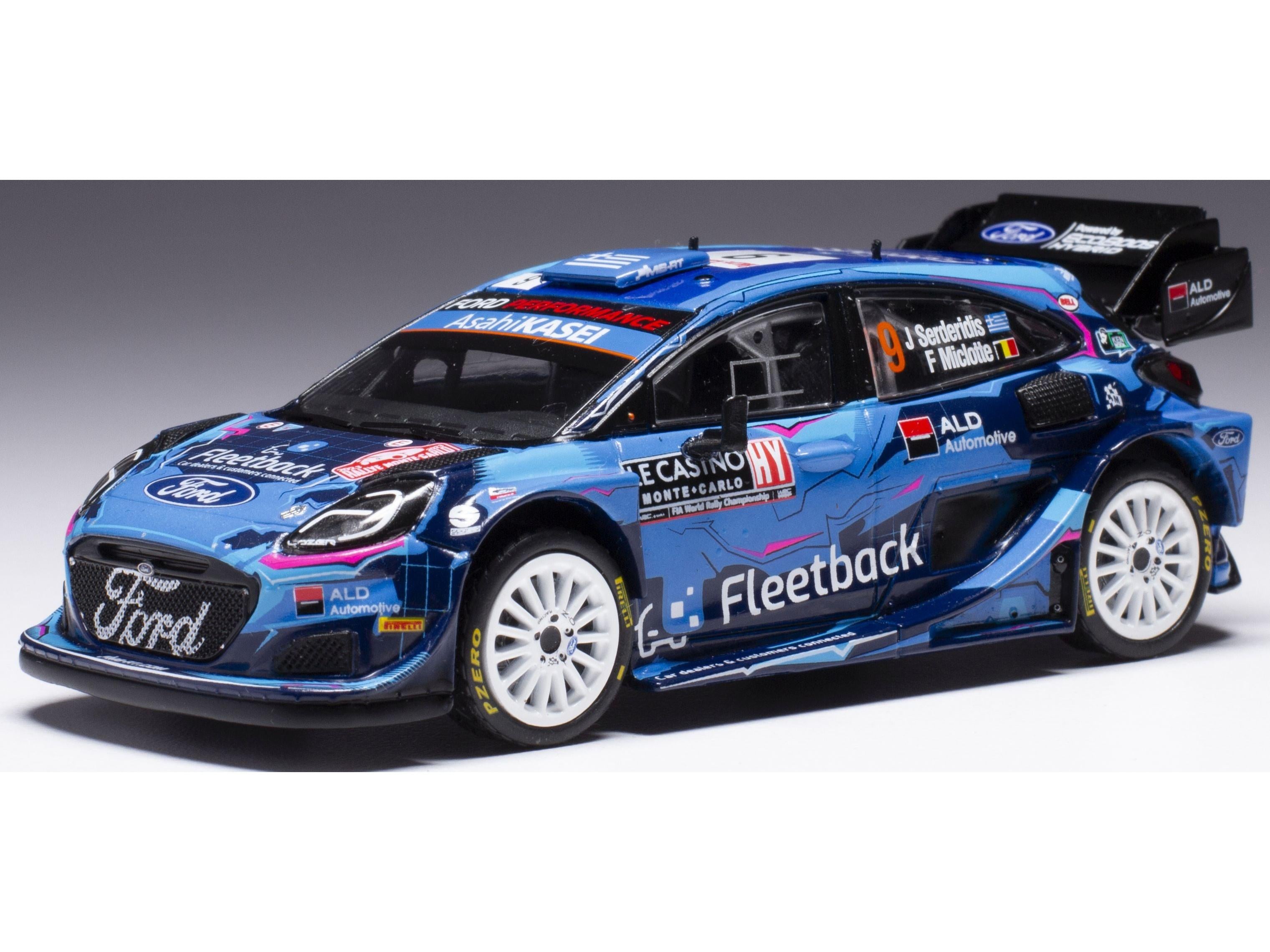 Ford Puma #9 WRC1 Rally Monte Carlo 2023 J.Serderidis/F.Miclotte 1:43 Scale IXO Diecast Model Car-IXO-Diecast Model Centre