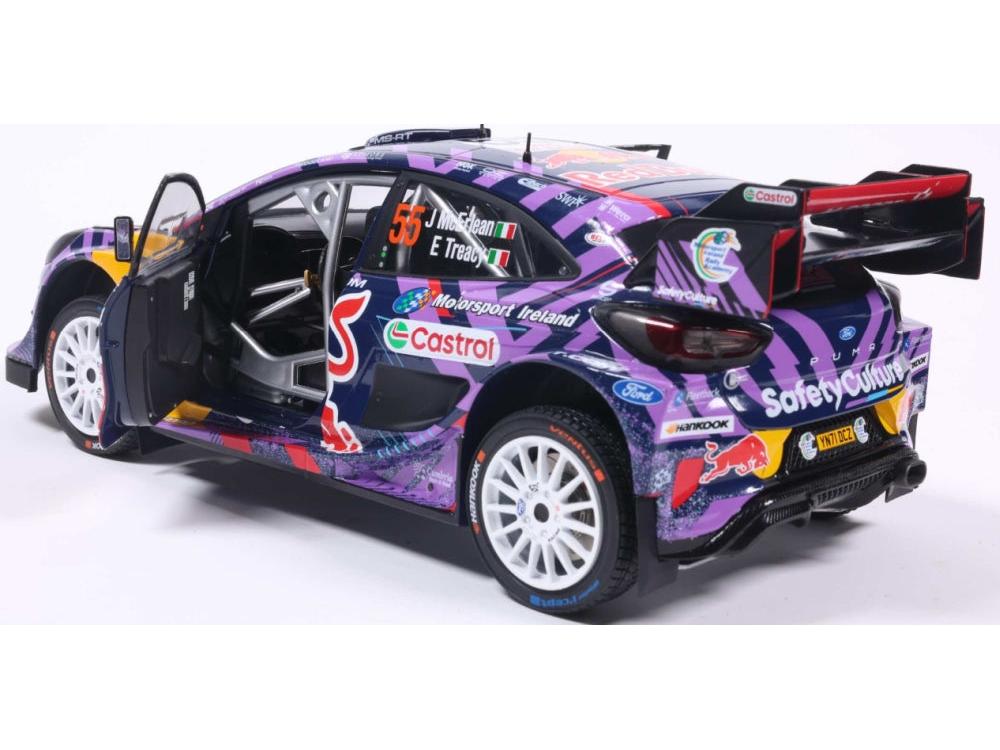 Ford Puma RALLY1 Hybrid Rallye Monte Carlo 2025 #55 McErlean/Treacy 1:18 Scale Diecast Model Car – Solido-Solido-Diecast Model Centre