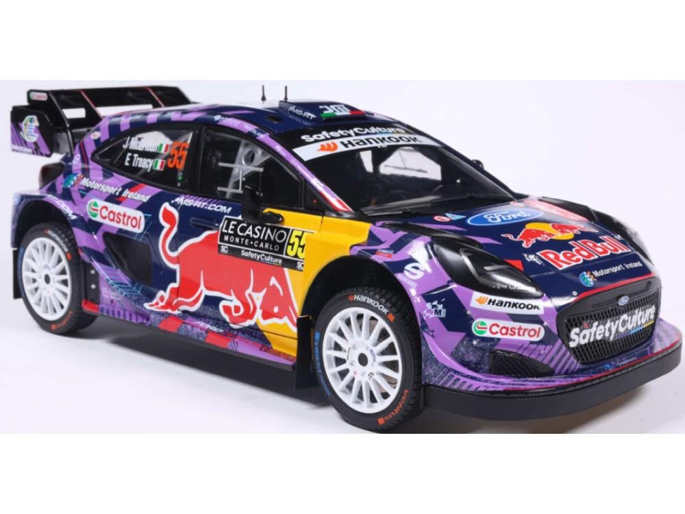 Ford Puma RALLY1 Hybrid Rallye Monte Carlo 2025 #55 McErlean/Treacy 1:18 Scale Diecast Model Car – Solido-Solido-Diecast Model Centre