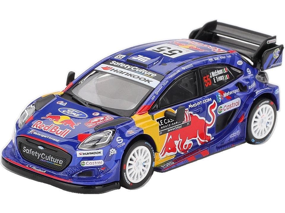 Ford Puma RALLY1 M.Sport Ford WRT #55 Rally Monte Carlo 2025 Blister Packaging 1:64 Scale Diecast Car – MINI GT-MINI GT-Diecast Model Centre
