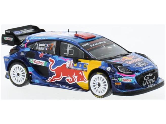 Ford Puma Rally1 #7 WRC Central European Rally2023 Loubet/Veillas 1:43 Scale IXO Diecast Model Car-IXO-Diecast Model Centre
