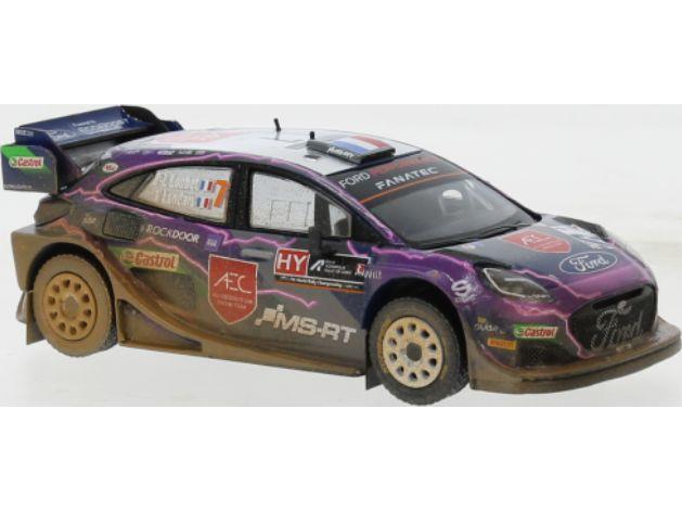 Ford Puma Rally1 #7 WRC Rally Acropolis 2022 P.-L. Loubet/V.Landais 1:43 Scale IXO Diecast Model Car-IXO-Diecast Model Centre