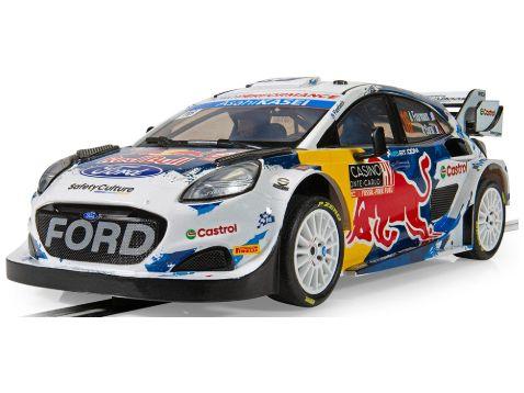 Ford Puma Rally1 - Monte Carlo 2024 in Clear Box 1:32 Scale Scalextric-Scalextric-Diecast Model Centre