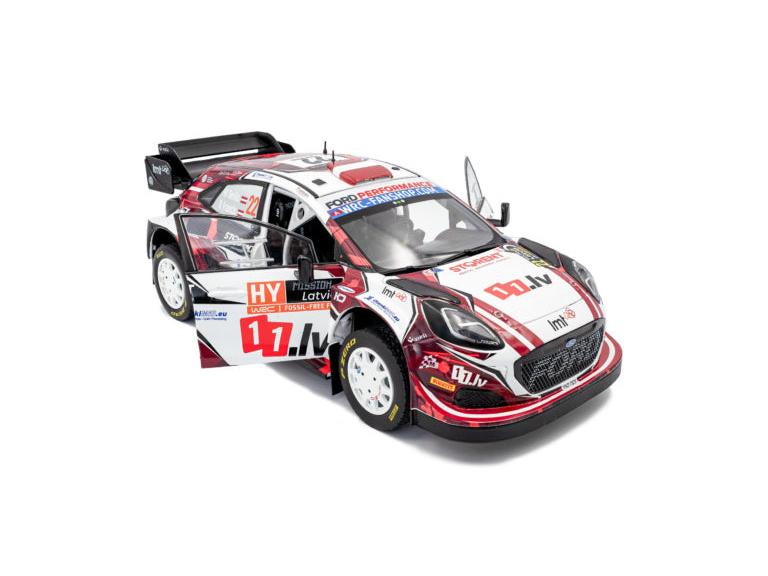 Ford Puma Rally1 diecast 1:18 White #22 M.Sesks R.Francis Tet Rally Latvia 2024 Solido-Solido-Diecast Model Centre