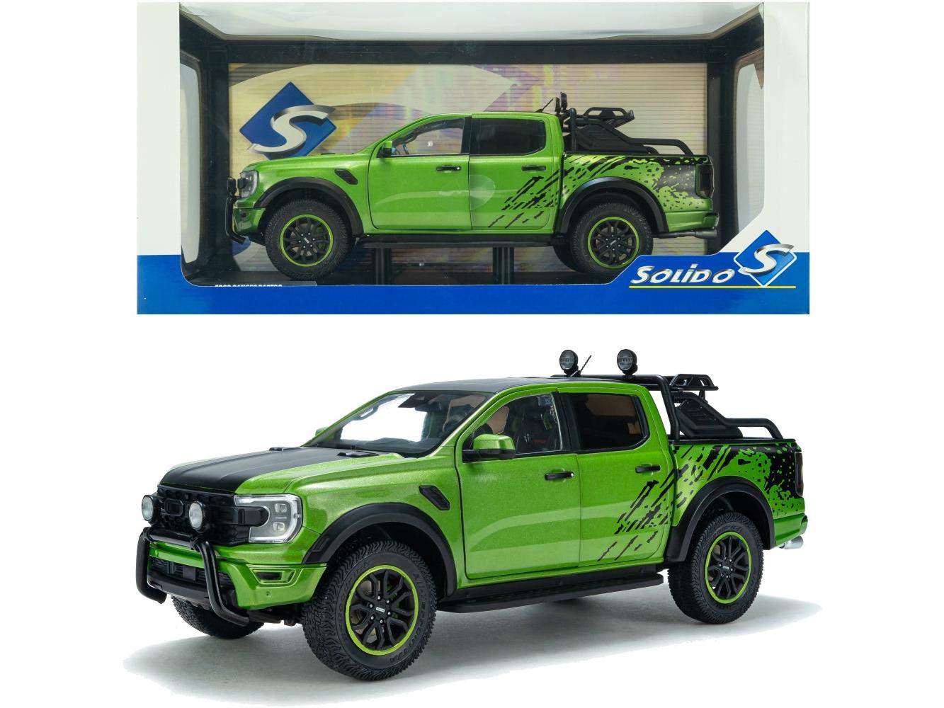 Ford Ranger Raptor Metallic Green 2024 1:18 Scale Diecast Model Car – Solido-Solido-Diecast Model Centre