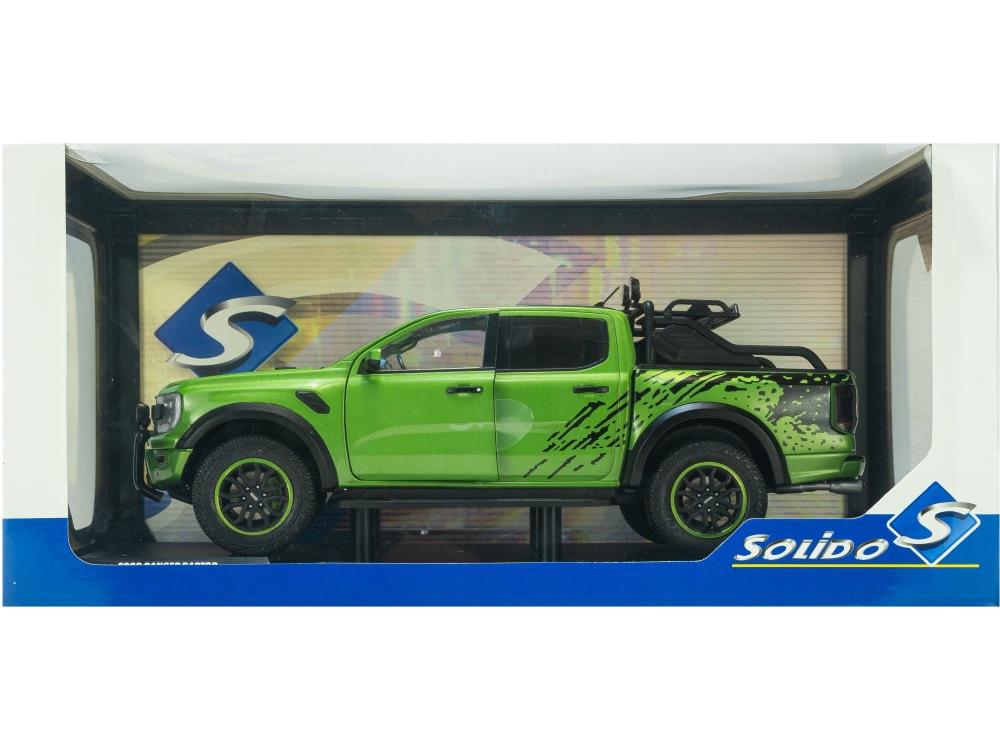 Ford Ranger Raptor Metallic Green 2024 1:18 Scale Diecast Model Car – Solido-Solido-Diecast Model Centre
