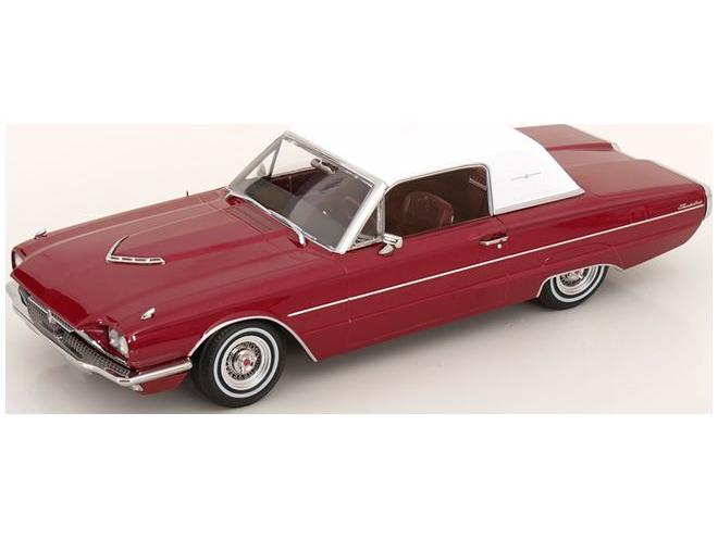 Ford Thunderbird Coupe 1966 Metallic Red White 1:18 Scale KK Scale Diecast Model Car-KK Scale-Diecast Model Centre