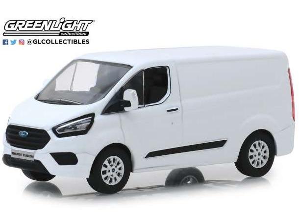 Ford Transit Custom V362 MCA 2018 Frozen White 1:43 Scale GreenLight Diecast Model-GreenLight-Diecast Model Centre