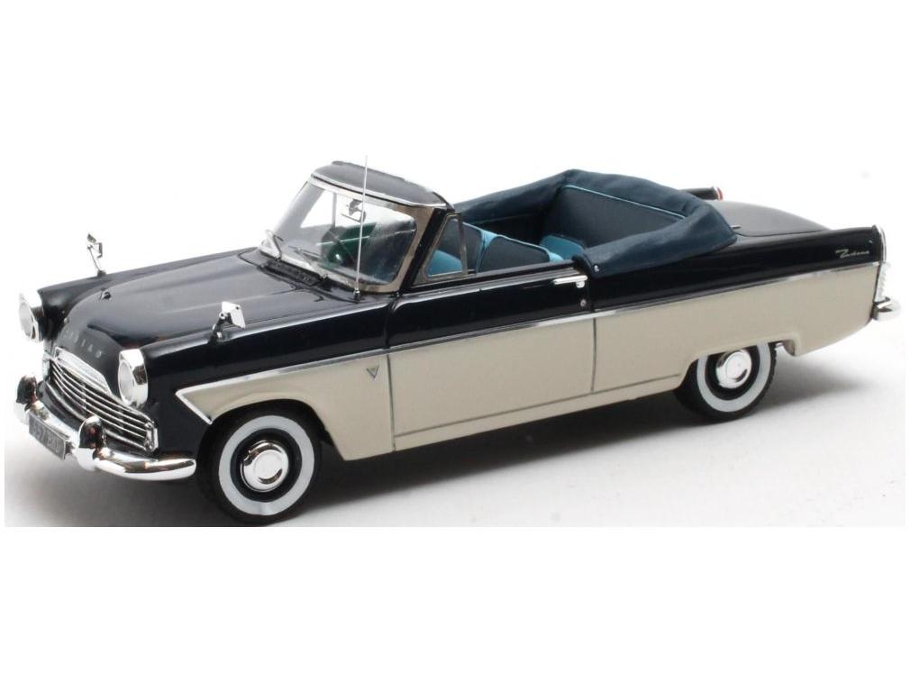 Ford Zodiac Mk2 206E Convertible Blue White 1958-1962 1:43 Scale Matrix Resin Model Car-Matrix-Diecast Model Centre