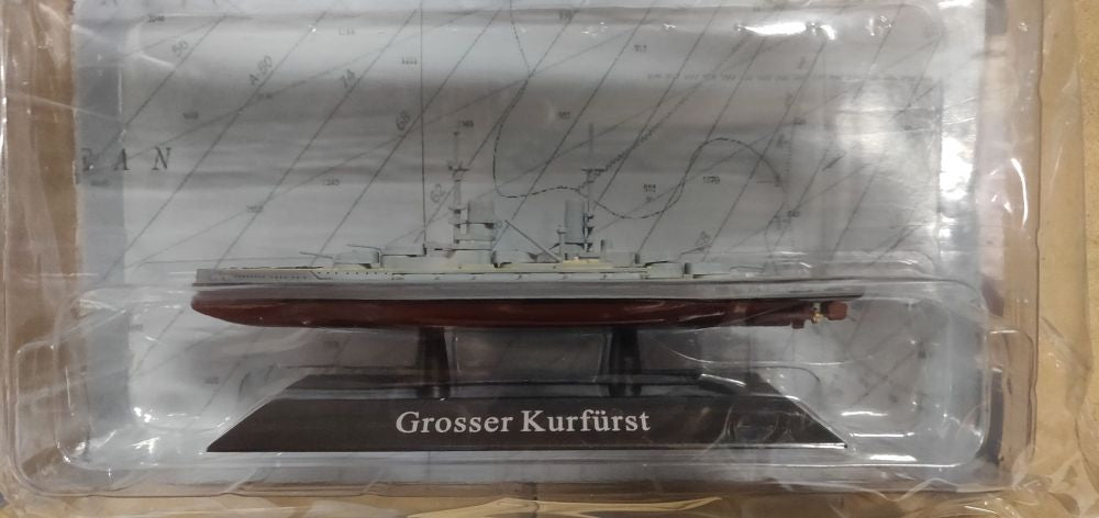 GROSSER KURFURST Battleship 1913 1:1250 Scale Unbranded Diecast Model-Unbranded-Diecast Model Centre