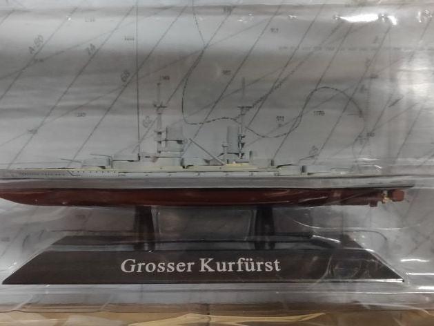 GROSSER KURFURST Battleship 1913 1:1250 Scale Unbranded Diecast Model-Unbranded-Diecast Model Centre