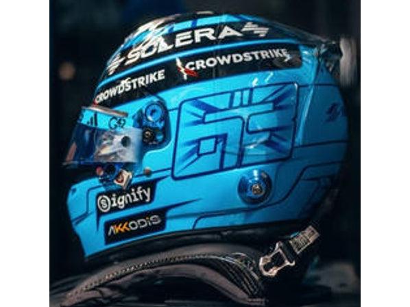 George Russell F1 British GP 2026 Helmet 1:5 Scale Resin Replica – Spark-Spark-Diecast Model Centre