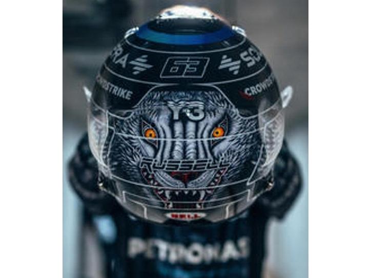 George Russell F1 Japanese GP 2026 Helmet 1:5 Scale Resin Replica – Spark-Spark-Diecast Model Centre
