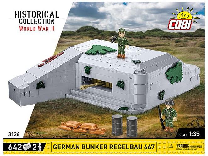 German Bunker Regelbauer 667 (642 pcs) Cobi Brick Build Kit-Cobi-Diecast Model Centre