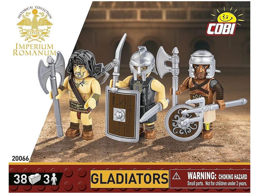Gladiators Figures Imperium Romanum (3 pcs) Cobi Brick Build Kit-Cobi-Diecast Model Centre