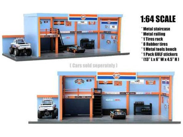 Gulf Garage - 1:64 Scale Diorama-American Diorama-Diecast Model Centre