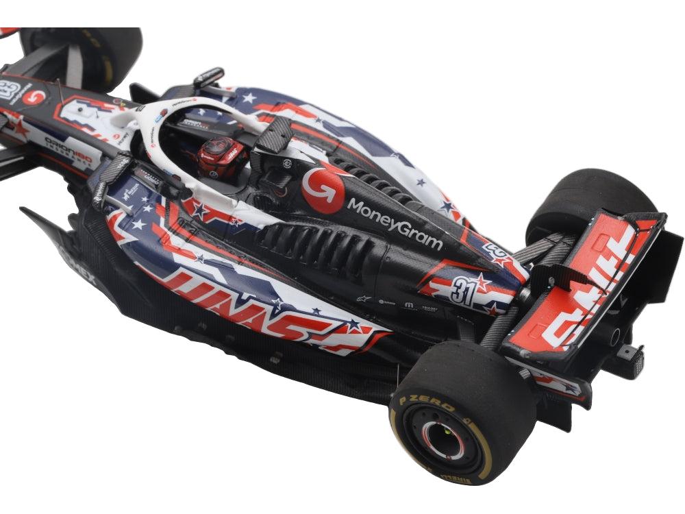 Haas VF-25 MoneyGram Haas F1 Team #31 US GP 2025 Esteban Ocon 1:43 Scale Resin Car – Spark-Spark-Diecast Model Centre