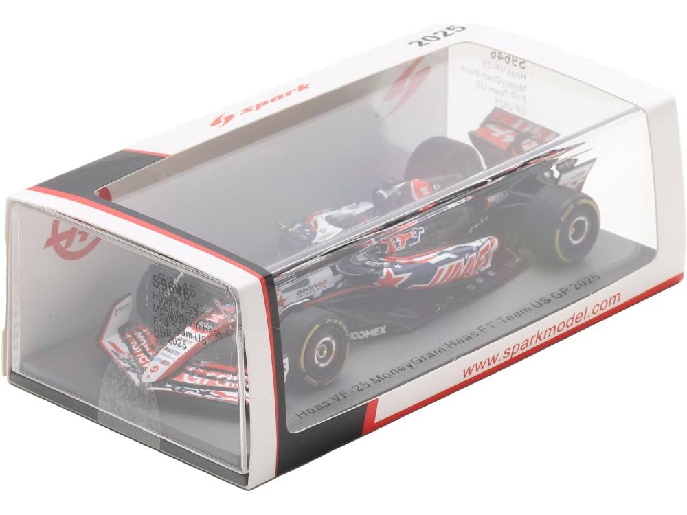 Haas VF-25 MoneyGram Haas F1 Team #31 US GP 2025 Esteban Ocon 1:43 Scale Resin Car – Spark-Spark-Diecast Model Centre