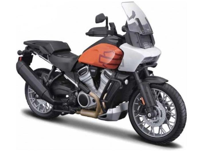 Harley-Davidson 2021 Pan American White/Orange 1:18 Scale Maisto Diecast Model-Maisto-Diecast Model Centre