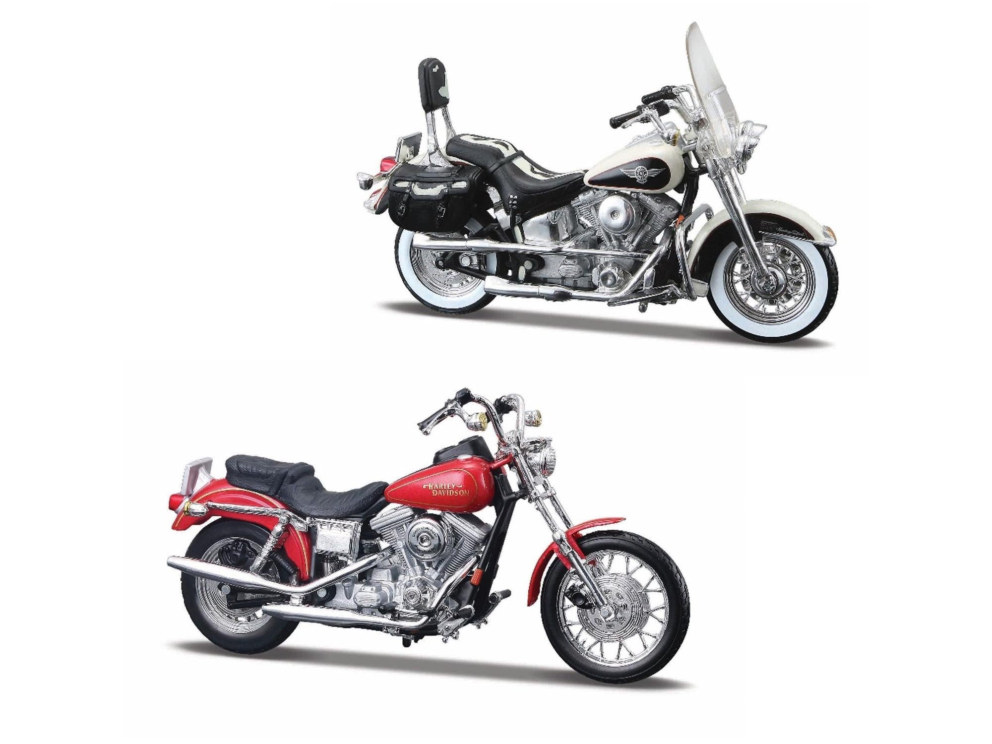 Harley-Davidson Decade Duos 1990's 1:18 Scale Maisto Diecast Model Motorbikes-Maisto-Diecast Model Centre