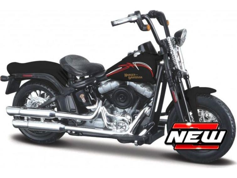 Harley-Davidson FLSTSB Cross Bones 2008 Black 1:18 Scale Maisto Diecast Model-Maisto-Diecast Model Centre