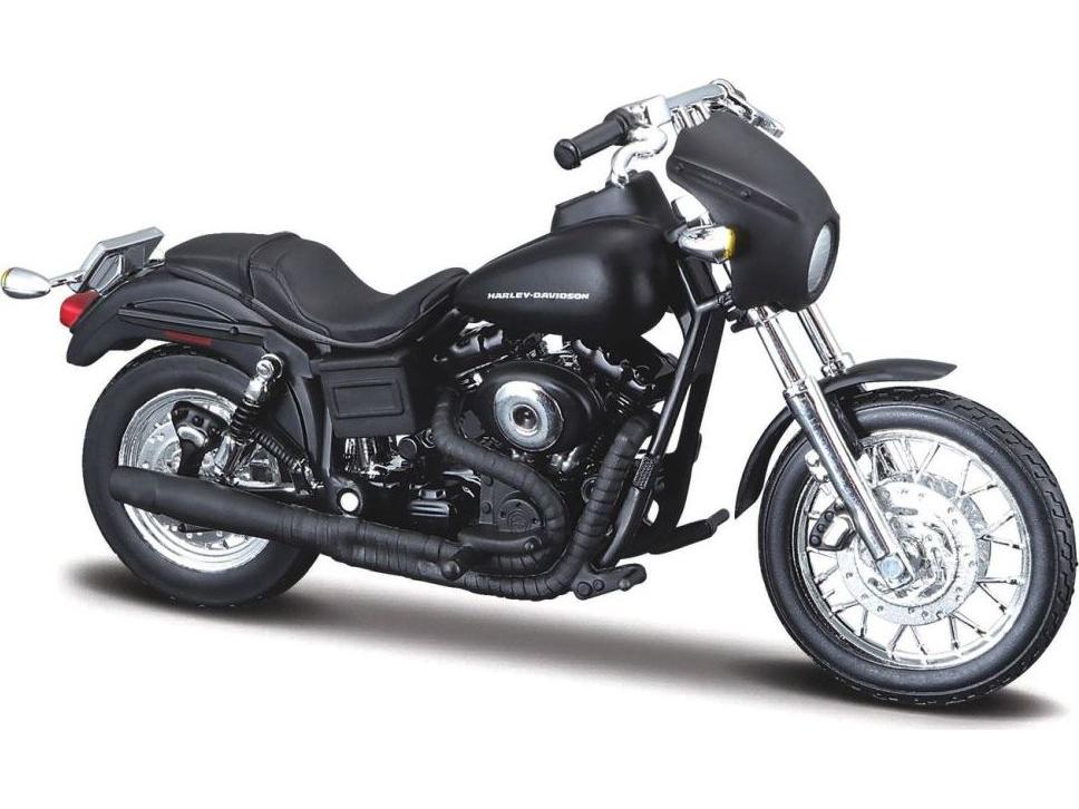 Harley-Davidson FXDWG Dyna Wide Glide 2001 Yellow 1:18 Scale Maisto Diecast Model-Maisto-Diecast Model Centre