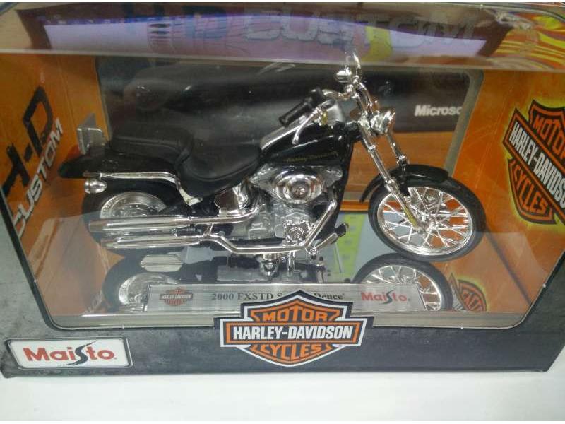 Harley-Davidson FXSTD Softail Deuce 2000 1:18 Scale Maisto Diecast Model-Maisto-Diecast Model Centre