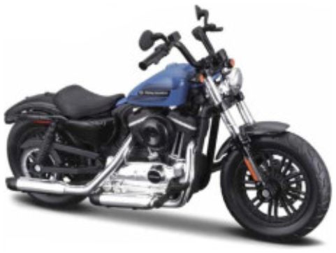 Harley-Davidson Forty Eight Special 2022 Blue 1:18 Scale Maisto Diecast Model-Maisto-Diecast Model Centre