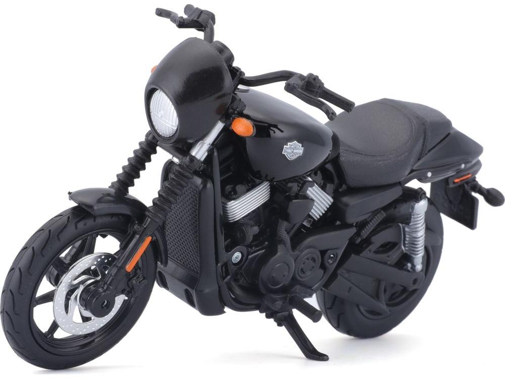Harley-Davidson Street 750 Matt Black 2015 1:18 Scale Maisto Diecast Model-Maisto-Diecast Model Centre