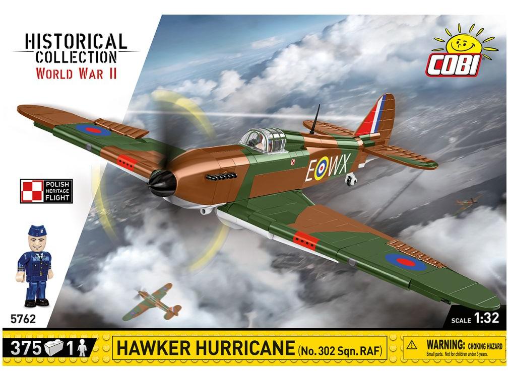 Hawker Hurricane (#302) 373 KL. WWII Cobi Brick Build Kit-Cobi-Diecast Model Centre
