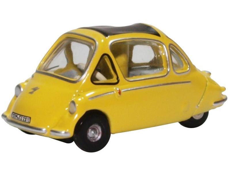 Heinkel Kabine Yellow 1:76 Scale Diecast Car – Oxford Diecast-Oxford Diecast-Diecast Model Centre
