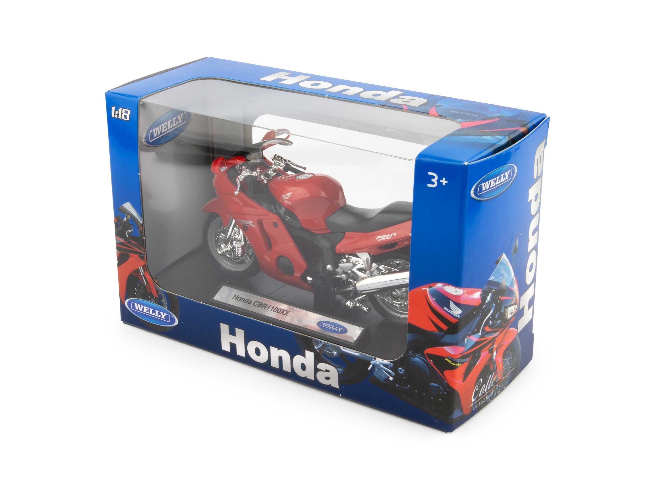 Honda CBR1100XX red - 1:18 Scale Diecast Model Motorcycle-Welly-Diecast Model Centre