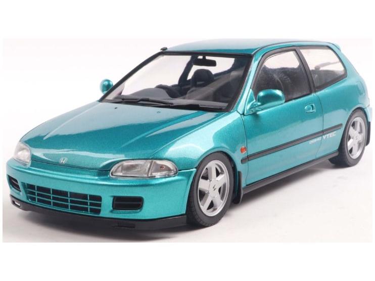 Honda Civic (EG6) 1991 Aztec Green Pearl 1:18 Scale Solido Diecast Model-Solido-Diecast Model Centre