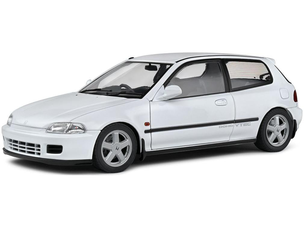 Honda Civic (EG6) 1991 White 1:18 Scale Solido Diecast Model-Solido-Diecast Model Centre