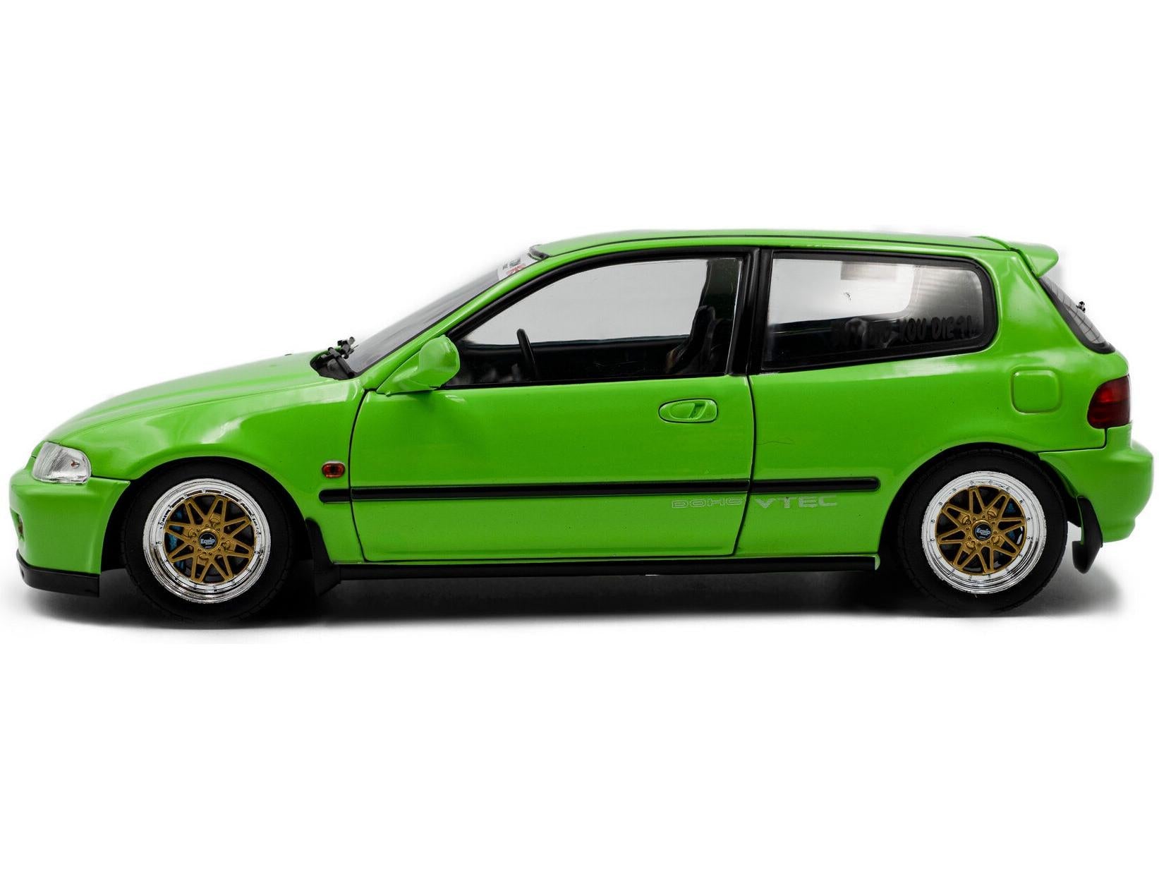 Honda Civic (EG6) Solido Works Neon Green 1991 1:18 Scale Diecast Model Car – Solido-Solido-Diecast Model Centre