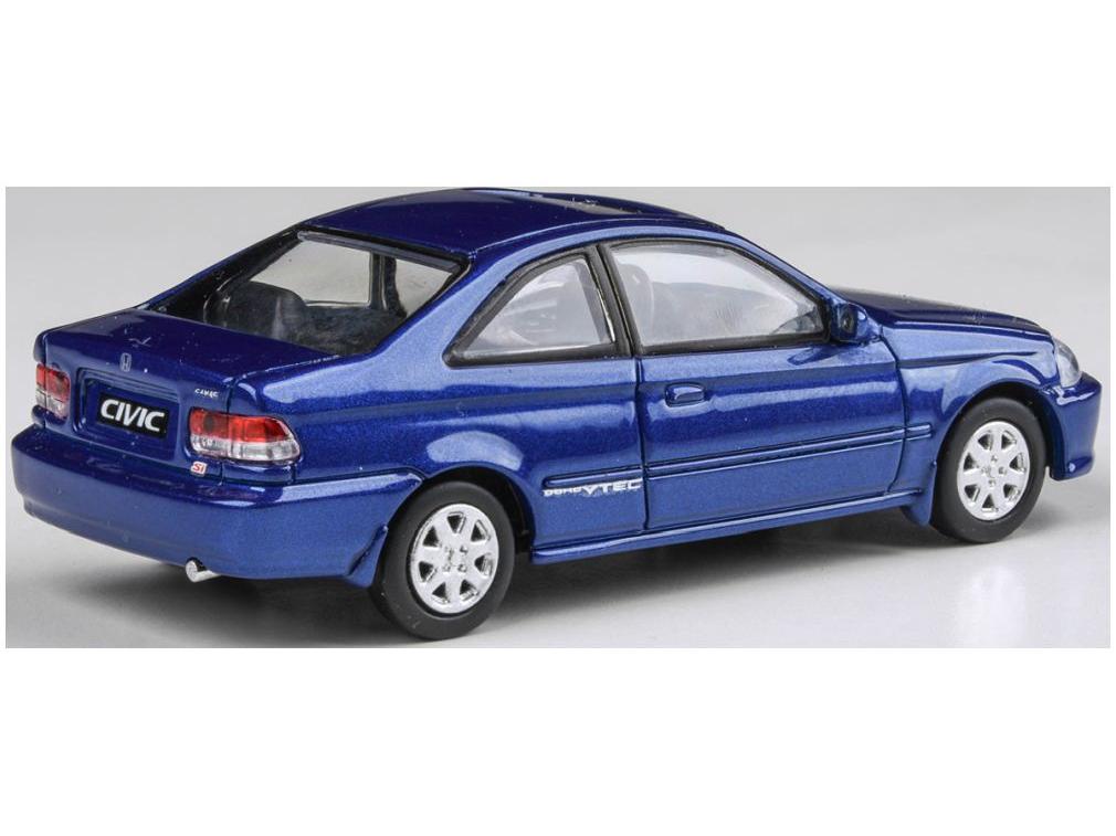 Honda Civic EM1 Electron Blue Pearl (Wingless) 1999 (RHD) 1:64 Scale Paragon Diecast Model Car-Paragon-Diecast Model Centre