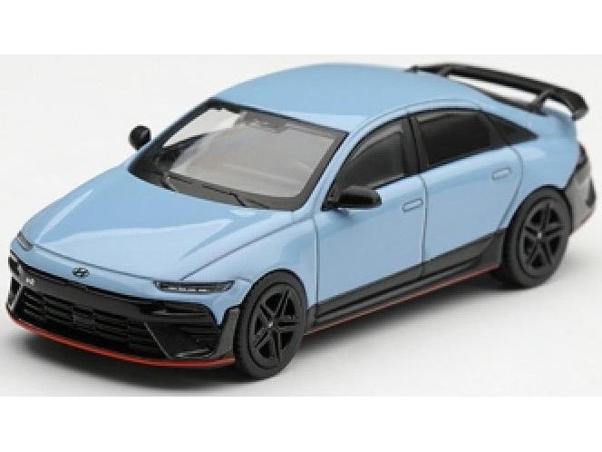 Hyundai Ioniq 6 N Performance Blue Pearl (LHD) 1:64 Scale Diecast Car – MINI GT-MINI GT-Diecast Model Centre