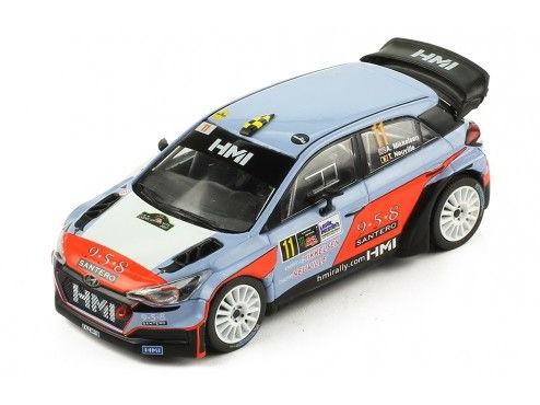 Hyundai NG i20 WRC No.11 Hyundai Motor Rallye Monza 2017A.Mikkelsen/T.Neuville 1:43 Scale IXO Diecast Model Car-IXO-Diecast Model Centre