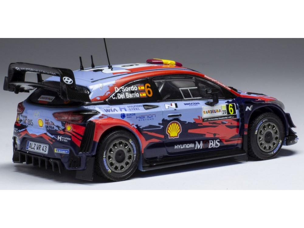 Hyundai i2 Coupe WRC #6 WRC Rallye Sardinien 2020 D.Sordo/C.Del Barrio 1:43 Scale IXO Diecast Model Car-IXO-Diecast Model Centre