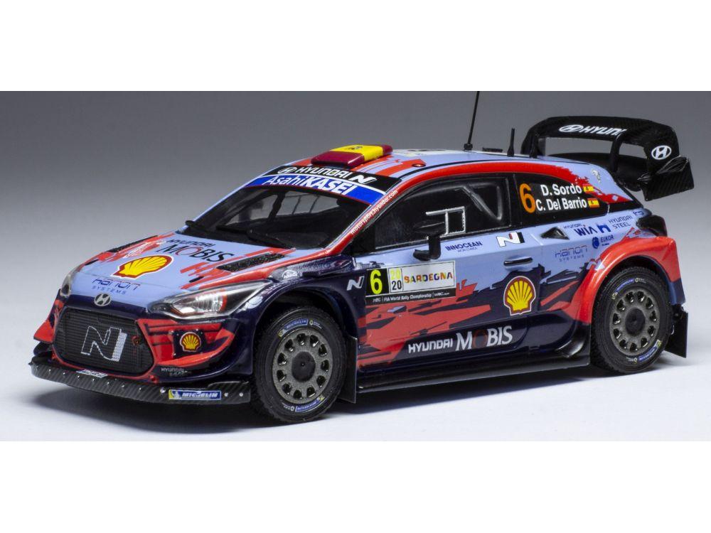 Hyundai i2 Coupe WRC #6 WRC Rallye Sardinien 2020 D.Sordo/C.Del Barrio 1:43 Scale IXO Diecast Model Car-IXO-Diecast Model Centre