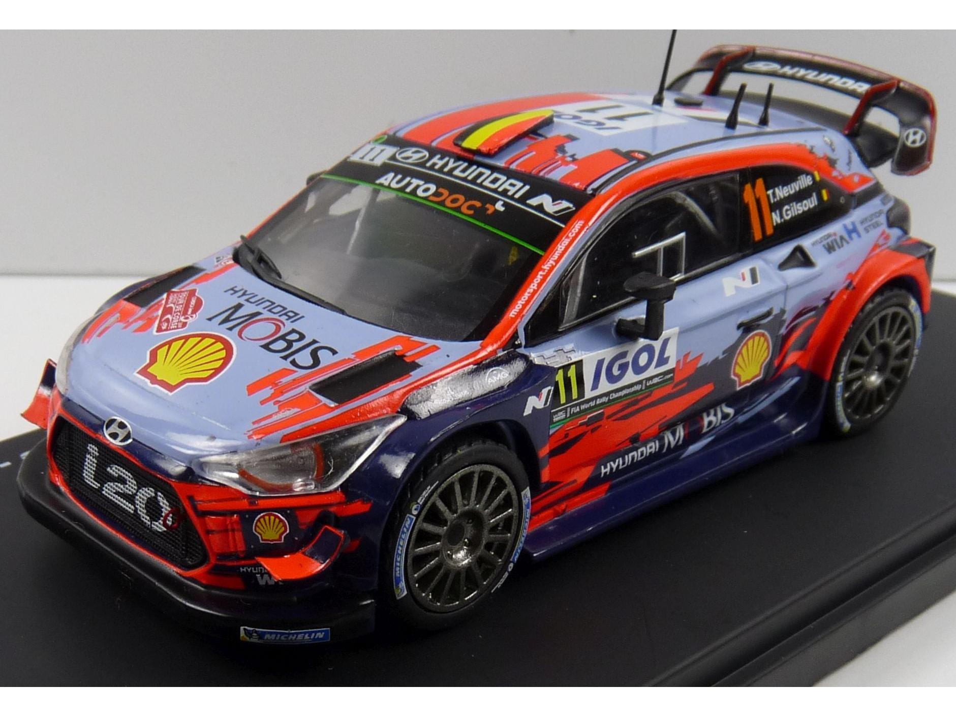 Hyundai i20 Coupe #11 Neuville 2019 1:43 Scale Diecast Model-Unbranded-Diecast Model Centre