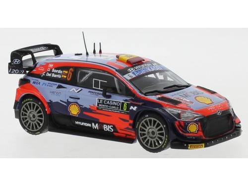 Hyundai i20 Coupe WRC #6 Rally Monte (LQ) Carlo 2021 D.Sordo/C.Del Barrio 1:43 Scale IXO Diecast Model Car-IXO-Diecast Model Centre