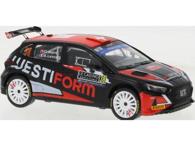Hyundai i20 N #38 WRC2 Rally Monte Carlo 2023 O.Burri/A.Levratti 1:43 Scale IXO Diecast Model Car-IXO-Diecast Model Centre