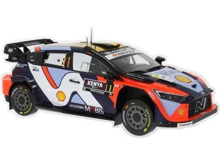 Hyundai i20 N Rally1 #1 Safari Rallye Kenya 2025 Neuville/Wydaeghe 1:18 Scale Diecast Car – IXO-IXO-Diecast Model Centre