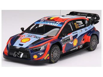 Hyundai i20 N Rally1 #11 3rd Monte Carlo Rally 2023 Neuville/Wydaeghe - 1:18 Scale Resin Model Car-TopSpeed-Diecast Model Centre