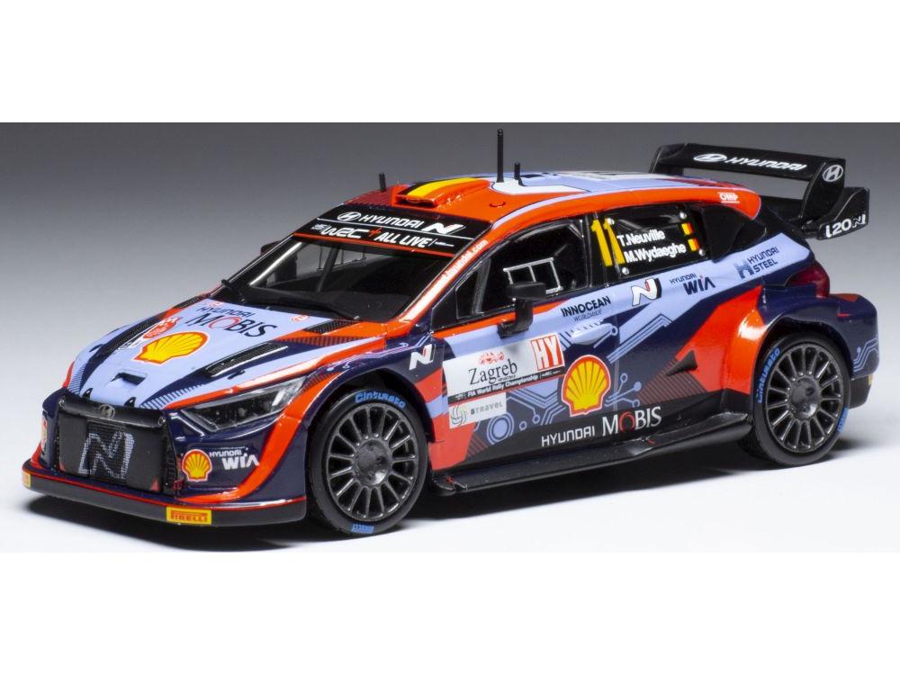 Hyundai i20 N Rally1 #11 WRC Rally Croatia 2022 T.Neuville/M.Wydaeghe 1:43 Scale IXO Diecast Model Car-IXO-Diecast Model Centre