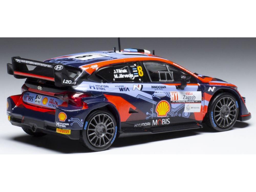 Hyundai i20 N Rally1 #8 WRC Rally Croatia 2022 O.Tanak/M.Jarveoja 1:43 Scale IXO Diecast Model Car-IXO-Diecast Model Centre